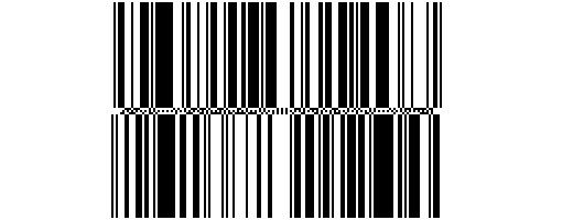 Typen streepjescodes: GS1 expanded stacked barcode