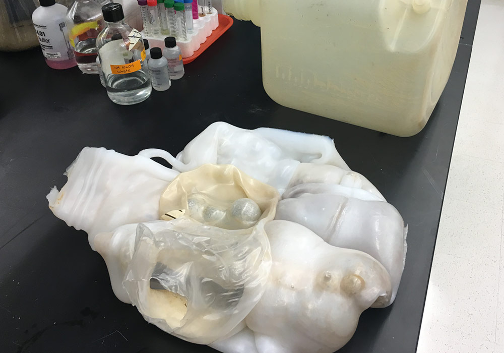 lab fail - autoclaved  carboy gone wrong