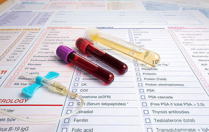 blood test requisition form